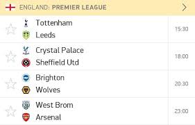 Follow premier league 2020/2021 and more than 5000 competitions on flashscore.co.uk! Weekend Fixtures Today In Europe S Top Leagues Dunda Football