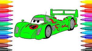 Coloring pages for kids cars jeff gorvette. How To Paint Draw Disney Pixar Cars 2 Shu Todoroki Coloring Pages For Kids Learn Funny Coloring Book Youtube