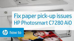 Windows will automatically try to install the printer drivers through windows updates. Fixing Paper Pick Up Issues Hp Photosmart C7280 All In One Printer Hp Youtube