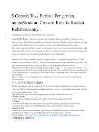 Dengan membaca berita kita akan mendapatkan informasi dan menambah wawasan sehingga dapat berfikir kritis terhadap suatu kejadian. Contoh Teks Berita Tentang Pendidikan Singkat Terkait Pendidikan