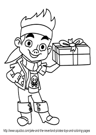 Jake standing with arms akimbo. Jake Neverland Pirates Coloring Pages
