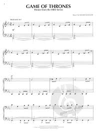 Auch als anfänger ist es nicht schwer den eltern, großeltern oder in klassenvorspielen eindrucksvolle und zugleich wunderschöne musik darzubieten. Game Of Thrones Von Ramin Djawadi Klaviernoten