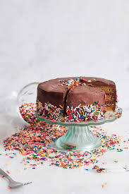 You'll also notice that each ingredient has suggestions as to what works best and how they affect you'll see subs for oil, buttermilk, eggs, sour cream, cake flour, bread crumbs, lemon juice, baking soda, and baking powder. Healthy Vanilla Birthday Cake With Chocolate Frosting Erin Lives Whole