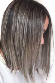 Silver Highlights Silver Foilayage Balayage Grey Hair Grey Balayage Fine Brown Hair Balayage Colored Hair Tips Hair Highlights