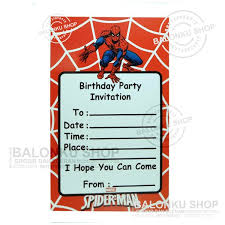 Spiderman bertema undangan ulang tahun bocah lelaki. Jual Diskon Kartu Undangan Ulang Tahun Spiderman Baru Di Lapak Oikus Stored Bukalapak