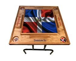 Dominican Republic W Flag Domino Table Etsy Domino Table Domino Custom Dominoes
