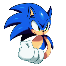 Sonic By Ss2sonic Deviantart Com On Deviantart Sonic Pixel Art Sonic Art