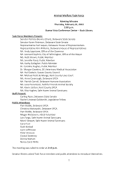 Animal Welfare Task Force