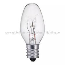 Chinac7 Clear Night Light Bulb E12 Dimmable Incandescent Candle Light Bulb On Global Sources