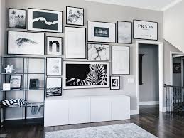 Living Room Gallery Wall Ideas Looking For Gallery Wall Ideas This Black And White Gallery Wall Is A Tota Gallery Wall Living Room Living Room Wall Framed Tv