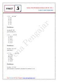 Akhirnya seleksi bagi calon pegawai negeri sipil (cpns) 2021 resmi dibuka. Soal Tes Cpns Dan Kunci Jawaban Research Papers Academia Edu
