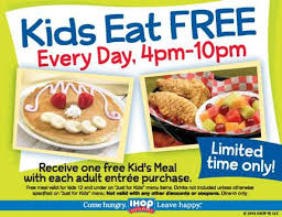 Ihop Kids Eat Free All Through The Month Of August 2011 The Thrifty Couple