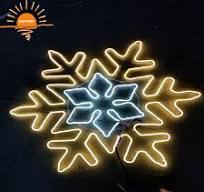 Outdoor IP65 Motif Snowflake Rope Light - Christmas Decor