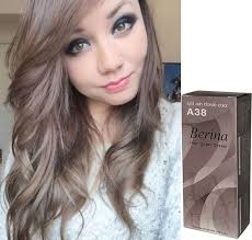 Berina A38 Ash Blonde Hair Color Permanent Hair Dye Cream Punk Style Unisex Light Ash Brown Hair Light Ash Brown Hair Color Ash Brown Hair Color