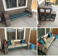 Here's another simple design, great for the entrance, deck, terrace or garden. The Pry Posse Diy Cinder Block Bench Diy Patio Furniture Diy Patio Diy Garden Furniture