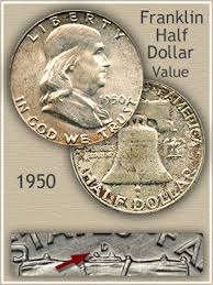 1950 franklin half dollar value discover their worth