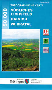 Der landkreis eichsfeld liegt im nordwesten des freistaats thüringen, eingebettet zwischen dem harz im norden, der werra und dem osthessischen bergland im südwesten und dem thüringer becken im südosten. Wanderkarte Sudliches Eichsfeld Tourmedia
