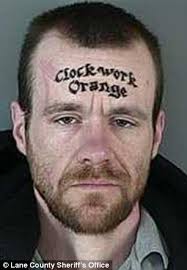 Oregon man with 'Clockwork Orange' tattoo