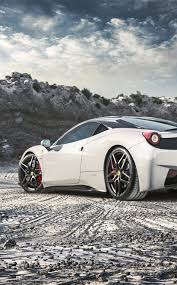 Ferrari 458 Italia White Sports Car Off Road 950x1534 Wallpaper Ferrari 458 Italia Ferrari 458 Ferrari 458 Italia White
