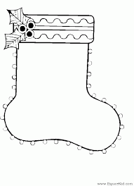 Coloriage Chaussette de Noël décorée à imprimer dans les coloriages  Chaussettes de Noël - dessin à imprimer