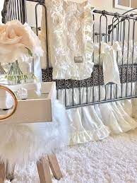 Velvet baby in ivory baby bedding set. Luxury Baby Girl Crib Sets Ivory Cribs Sets Cream Baby Bedding Cream Roses And Leopard Ivory R Baby Girl Crib Sets Baby Girl Nursery Rugs Baby Girl Bedding