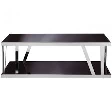 Accent your living room with a coffee, console, sofa or end table. Pantino Black Glass Coffee Table Stainless Steel Glass Black Clanbay