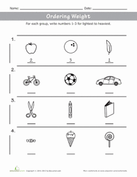 Color Compare Ordering Weight Worksheet Education Com Kindergarten Lesson Plans Kindergarten Lessons Lesson Plans