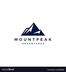 Mount Peak Mountain Logo Icon Vector Image On Vectorstock In 2020 Mountain Logos Logo Icons Vector Icons Illustration