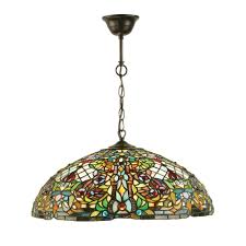 Glass pendant light room led ceiling lights kitchen lamp bar chandelier lighting. Anderson Tiffany Stained Glass Ceiling Pendant Lighting And Lights Uk