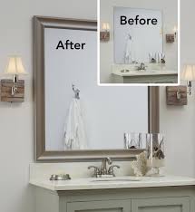 Pin By Vanhookart On Real Estate Tips And Staging Bathroom Mirror Design Bathroom Mirror Bathroom Mirror Makeover