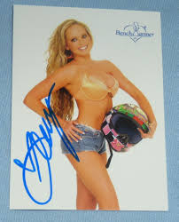 Christy Sunni Hemme Signed 2002 Bench Warmer Rookie Card 32 RC TNA WWE  Autograph