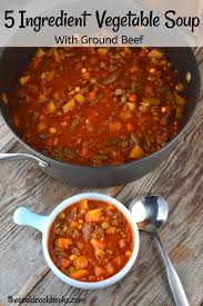Hamburger Vegetable Soup With V8 Juice These Old Cookbooks Best Vegetable Soup Recipe Vegetable Soup Recipe Easy Hamburger Vegetable Soup