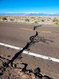 Workers in california repair a damaged road after an earthquake in 2019. 6 5 Magnitude Earthquake Strikes Nevada Strongest Since The 1950s The New York Times
