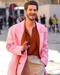 Warren Alfie Baker | Andrew Garfield attends the @maisonvalentino s/s 24 show in Paris 🩷 Photography @phraule 👌🏼 Grooming @lucyhalperin # andrewgarfield #valentino | Instagram