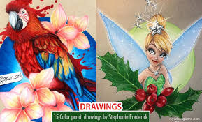 15 Fascinating Color Pencil Drawings By Stephanie Frederick Pencil sketch stock photos and images.