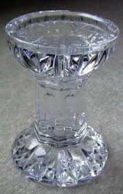Waterford crystal candle holder set. Vintage Irish Waterford Crystal Pillar Candle Holder
