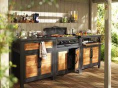 Cuisine Exterieure 15 Modeles Pratiques Et Esthetiques Elle Decoration Meuble Cuisine Exterieur Cuisine Exterieur Cuisine Exterieure