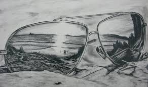 Black And White Glasses Drawing Sunglasses Reflection Drawing Reflection Drawing Drawing Sunglasses Reflection Art