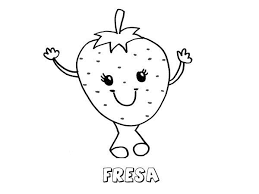 Dibujos Para Colorear Pintar Con Ninos Imagenes Para Pintar Frutas Para Colorear