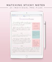 12 Pastel Digital Note Covers Ipad Sticky Notes Goodnotes Etsy Digital Notebooks Sticky Notes Sticky Note Planner