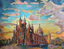 Maybe you would like to learn more about one of these? Cathedral Of The Immaculate Conception Of The Holy Virgin Mary Painting By Nina Silaeva Saatchi Art