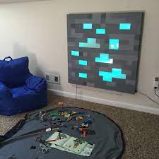 Life Size Minecraft Block Minecraft Room Minecraft Bedroom Decor Minecraft Bedroom