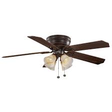Hampton bay hugger 52 in. Hampton Bay Carriage House 52 Inch Led Indoor Iron Ceiling Fan With Light Kit The Home Depot Canada