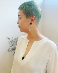 riimi osaki famcick ヘアアレンジ on instagram mint green お菓子みたいな かわいい色 ayarts ヘアアレンジ ヘアカット カラフルヘア