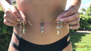 Our Beautiful Model Alex Is Going To Be Showing Off Our Newest Belly Ring Collection This Set Comes With 5 Un Belly Rings Stud Belly Piercing Ring Belly Rings