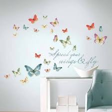 Roommates Lisa Audit Butterfly Quote Peel And Stick Wall Decals Walmart Com Butterfly Wall Decals Wall Stickers Home Wall Decals