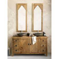 Meuble Double Vasque Lotus En Orme Recycle Et Pierre Bleue Maisons Du Monde Iziva Meubledoub Meuble Double Vasque Meuble De Salle De Bain Bathroom Vanity