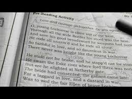 X Standard English Poem Lochinvar Youtube
