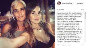 Fenerbahçe ile yolları ayrılan mauricio isla'nın model sevgilisi gala caldirola, i̇stanbul turu atarken sosyal medya hesabından da paylaşımlar yaptı. Gala Se Lleno De Elogios Tras Compartir Emotiva Foto Y Profundo Mensaje Para Su Madre Redes Sociales Pagina 7