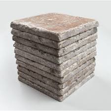 Tiles of stow hand painted and hand made ceramic wall and floor tiles and tile murals. Rosso Tumbled Marble 10cm X 10cm Wall Floor Tile